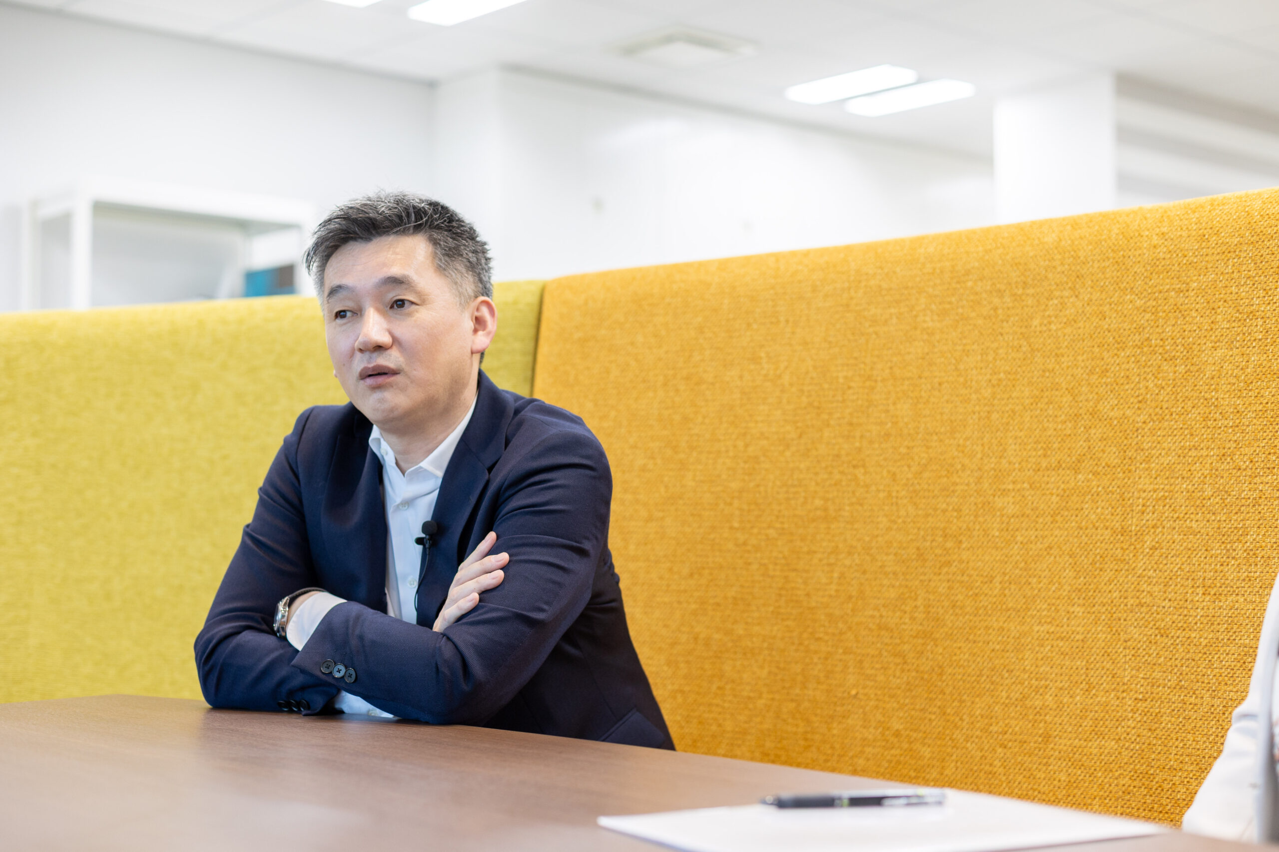 上田社長 インタビュー風景